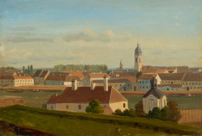 Widok na Kanał Dunajski do Leopoldstadt autorstwa Johann Peter Krafft