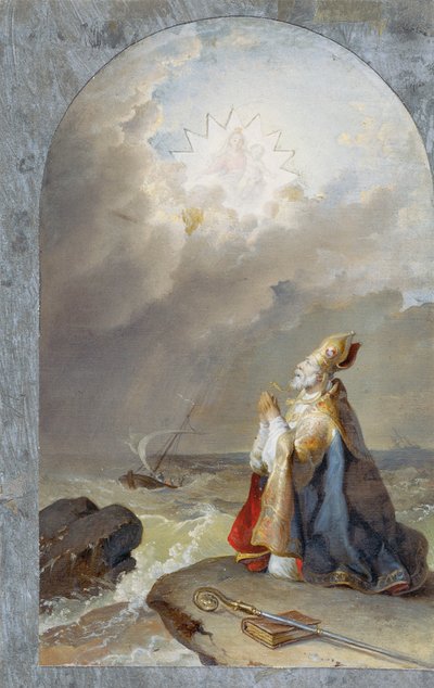 Tam święty Spyridon autorstwa Johann Peter Krafft