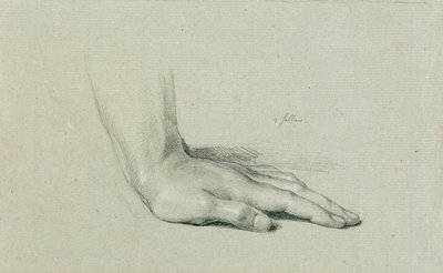 Studium ręczne dla "Arindala i Daury" autorstwa Johann Peter Krafft