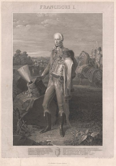 Święty Cesarz Rzymski Franciszek II (rycina) autorstwa Johann Peter Krafft