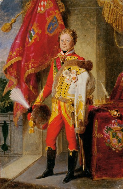 Ignaz hrabia Gyulay von Naros-Nemeth i Nadaska w węgierskim mundurze autorstwa Johann Peter Krafft