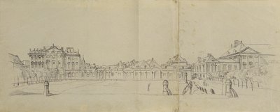 Josefstädter Glacis mit Palais Trautson autorstwa Johann Peter Krafft