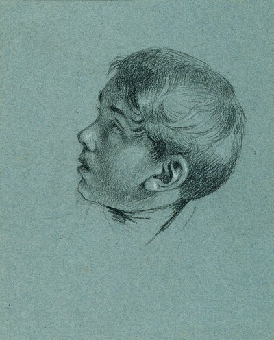 Studium głowy chłopca do „Powrotu cesarza Franza z Pressburga” autorstwa Johann Peter Krafft