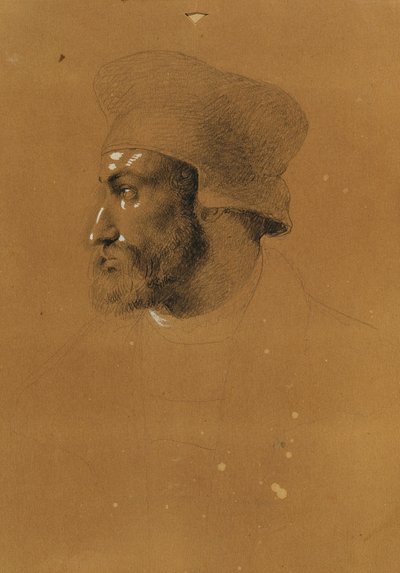 Studium głowy dla „Fausta” autorstwa Johann Peter Krafft