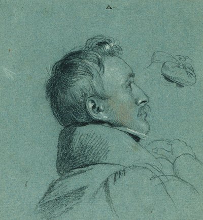 Studium głowy do „Powrotu cesarza Franza z Pressburga” autorstwa Johann Peter Krafft