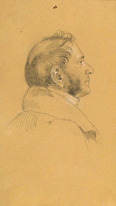 Studium głowy do „Powrotu cesarza Franza z Pressburga” autorstwa Johann Peter Krafft