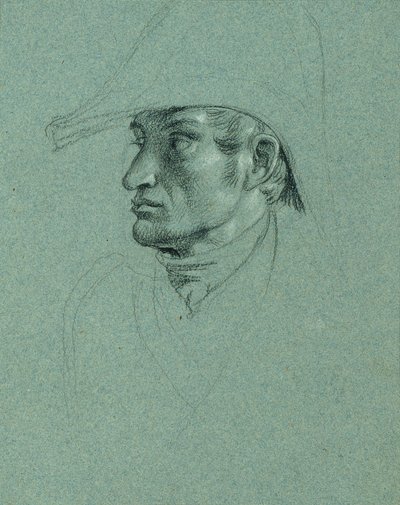 Studium głowy do „Powrotu cesarza Franza z Pressburga” autorstwa Johann Peter Krafft