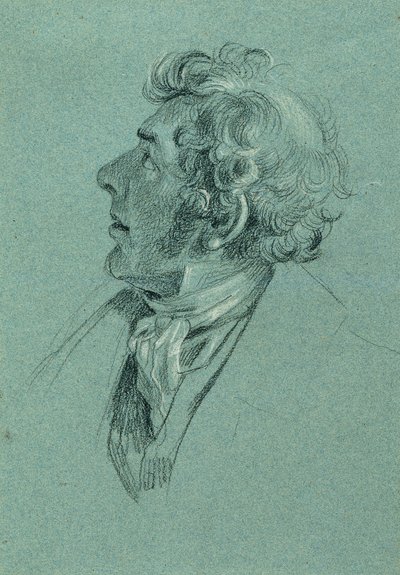 Studium głowy do „Powrotu cesarza Franza z Pressburga” autorstwa Johann Peter Krafft
