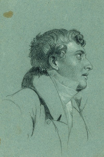 Studium głowy do „Powrotu cesarza Franza z Pressburga” autorstwa Johann Peter Krafft