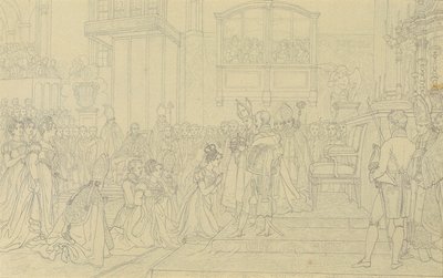 Koronacja cesarzowej Karoliny Augusty w Pressburgu autorstwa Johann Peter Krafft