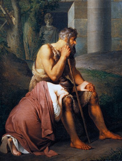 Edyp i Antygona autorstwa Johann Peter Krafft