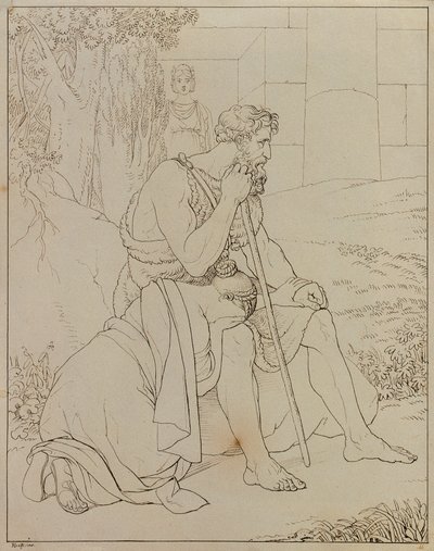 Edyp i Antygona autorstwa Johann Peter Krafft