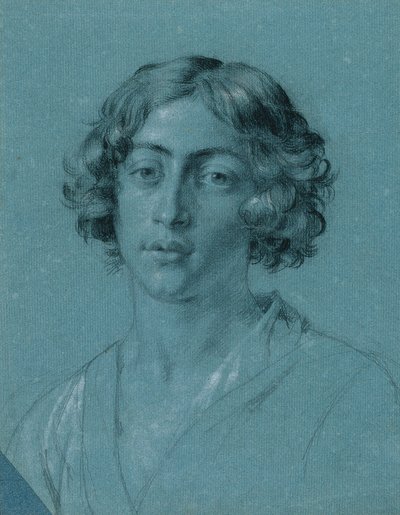 Studium portretowe do „Dawida z głową Goliata” autorstwa Johann Peter Krafft