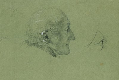 Studium portretowe do „Powrotu do domu człowieka z Landwehry” (1820) autorstwa Johann Peter Krafft