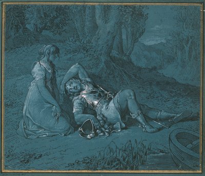 Rinaldo i Armida - miłość Armidena autorstwa Johann Peter Krafft