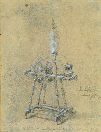 Studium kądzieli autorstwa Johann Peter Krafft
