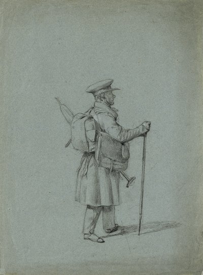 Studium malarza podróżującego autorstwa Johann Peter Krafft