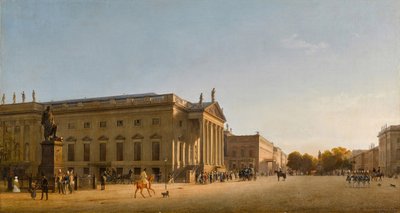 Opera Królewska, Unter Den Linden, 1845. autorstwa Johann Philipp Eduard Gaertner