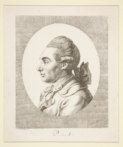 Portret P autorstwa Johann Rudolph Schellenberg