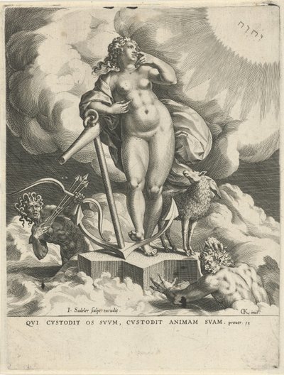 Alegoria Nadziei autorstwa Johann Sadeler (I)