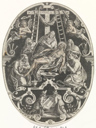 Między van Christusem Passie van Christus (tytuł serii) Męka Chrystusa naszym Odkupieniem (tytuł serii) autorstwa Johann Sadeler (I)