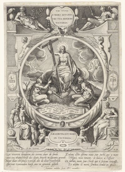 Chrystus jako zwycięzca śmierci i grzechu autorstwa Johann Sadeler (I)