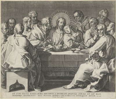 Ostatnia Wieczerza autorstwa Johann Sadeler (I)