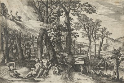 Wenus i Adonis autorstwa Johann Sadeler (I)