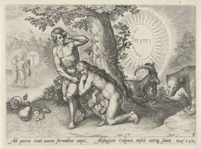 Upadek człowieka Upadek człowieka (tytuł serii) autorstwa Johann Sadeler (I)