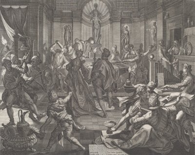 Dom przyjemności, 1588. autorstwa Johann Sadeler I