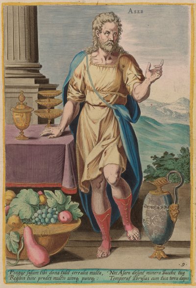 Aser, ok. 1585. autorstwa Johann Sadeler I