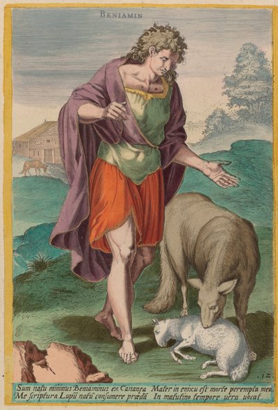 Beniamina, ok. 1585. autorstwa Johann Sadeler I