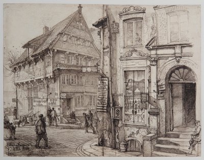 HH-Riefesell-16-Ecke-Kajen-Deichstrasse-08-02-1884 autorstwa Johann Theobald Riefesell
