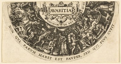 Chciwość autorstwa Johann Theodor de Bry