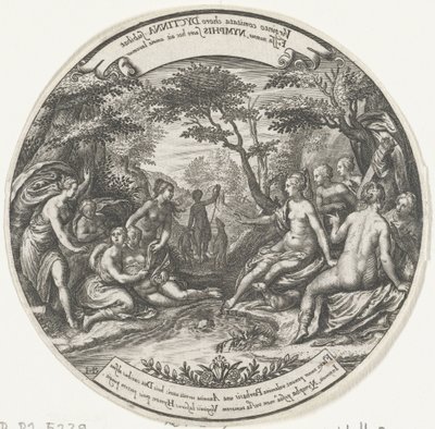 Diana odkrywa ciążę Callisto . autorstwa Johann Theodor de Bry