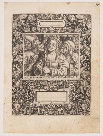 Płyta z Emblemata Nobilitati et Vulgo Scitu Digna autorstwa Johann Theodor de Bry