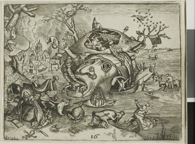 Kuszenie św. Antoniego, tablica 16 z Emblemata Secularia autorstwa Johann Theodor de Bry