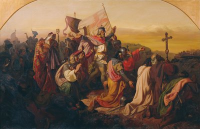 Godfrey z Bouillon i krzyżowcy autorstwa Johann  Till der Jüngere