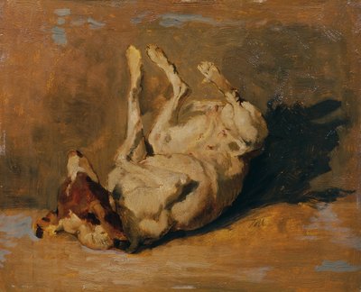 Tarzający się pies autorstwa Johann  Till der Jüngere