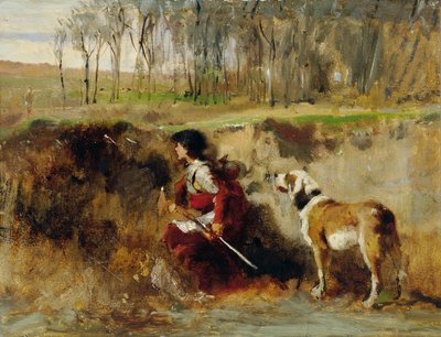 Studium rycerza z psem autorstwa Johann  Till der Jüngere