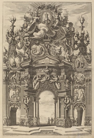 Łuk Triumfalny dla Henryka II autorstwa Johann Ulrich Kraus, after Peter Schubert von Ehrenberg