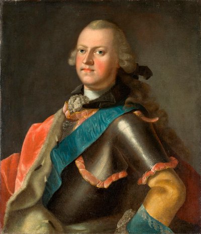 Książę Ernst Friedrich III Karol z Saksonii-Hildburghausen (1727-1780) autorstwa Johann Valentin Tischbein
