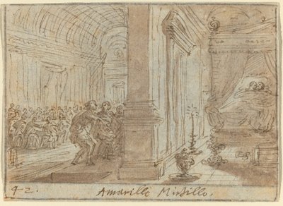 Amarylis i Borówka, 1640. autorstwa Johann Wilhelm Baur