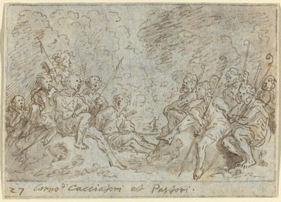Chór Łowców i Pasterzy autorstwa Johann Wilhelm Baur