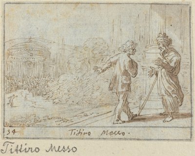 Titiro i Messo, 1640. autorstwa Johann Wilhelm Baur