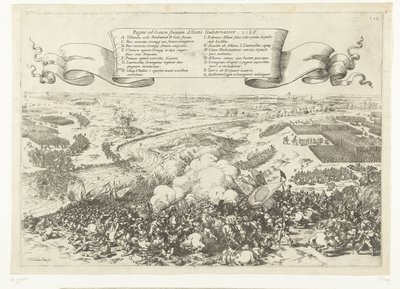 Veldslag aan de rivier de Gete, 1568 Bitwa nad rzeką Geta z gubernatorem Albanii. 1568 (tytuł na obiekcie) autorstwa Johann Wilhelm Baur