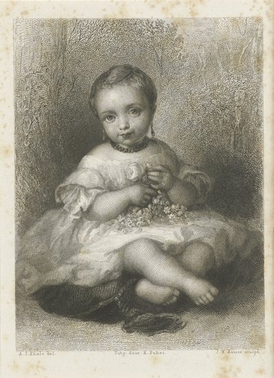 Portret nieznanej dziewczyny autorstwa Johann Wilhelm Kaiser (I)