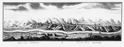 Widok Krasnojarska, ok. 1735 autorstwa Johann Wilhelm Lürsenius