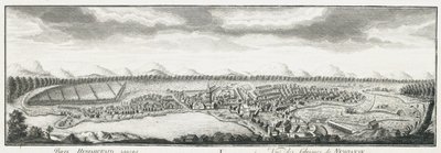 Widok fabryk Newyansk, ok. 1735 autorstwa Johann Wilhelm Lürsenius