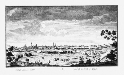Widok Tary, ok. 1735 autorstwa Johann Wilhelm Lürsenius